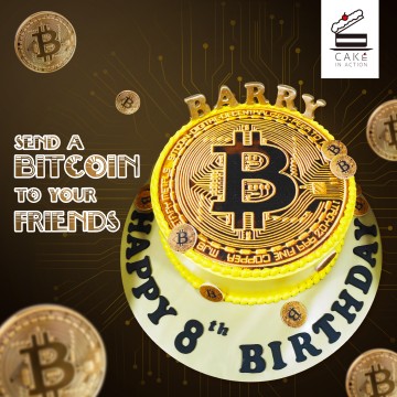 Fun Theme Cake - Bitcoin